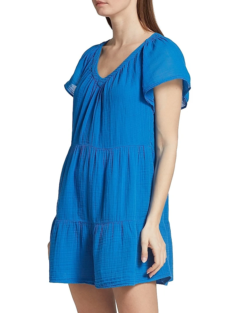 Eleanor Gauze Tiered Minidress