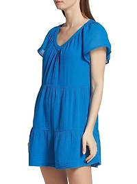 Eleanor Gauze Tiered Minidress