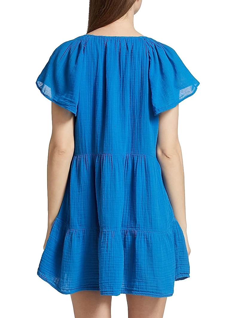 Eleanor Gauze Tiered Minidress