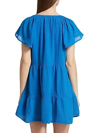 Eleanor Gauze Tiered Minidress