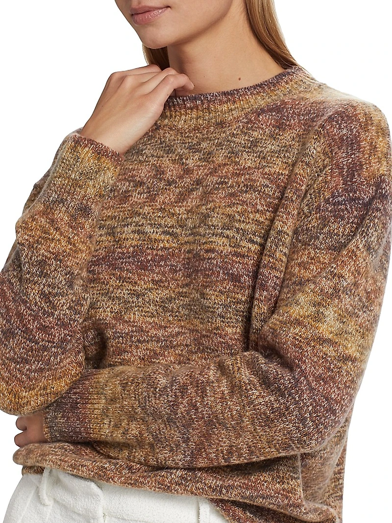 Yarn-Dyed Wool Pullover Sweater