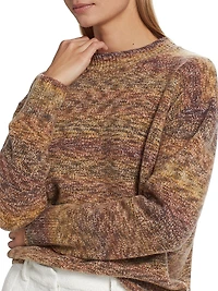 Yarn-Dyed Wool Pullover Sweater