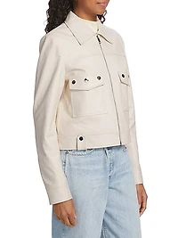 Cropped Leather Jacket