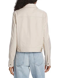 Cropped Leather Jacket