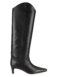 Western Wally 50MM Leather Knee-High Boots