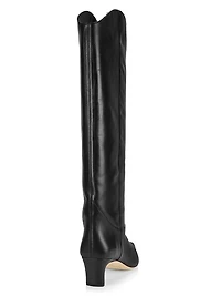 Western Wally 50MM Leather Knee-High Boots