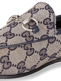 Jordan GG Monogram Horsebit Loafers