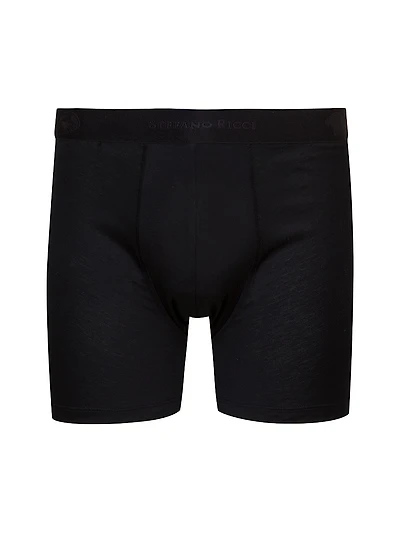 Men's Solid Cotton Boxer Briefs