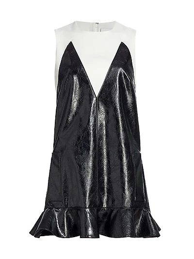 Aria Vegan Leather Minidress