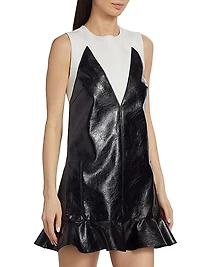 Aria Vegan Leather Minidress