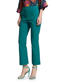 Lulu Cropped Straight-Leg Pants