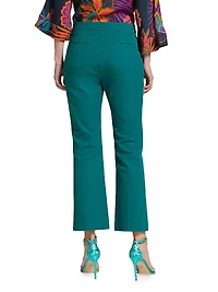 Lulu Cropped Straight-Leg Pants