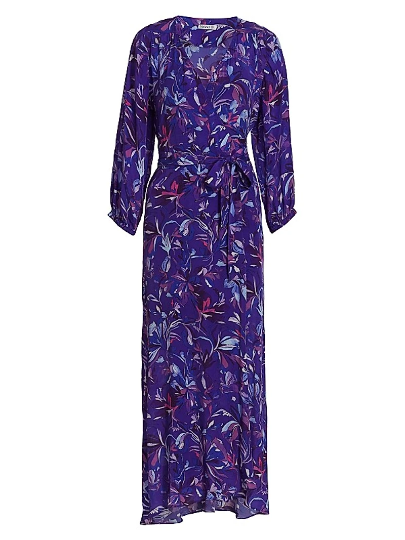 Carhue Denia Wrap-Front Maxi Dress