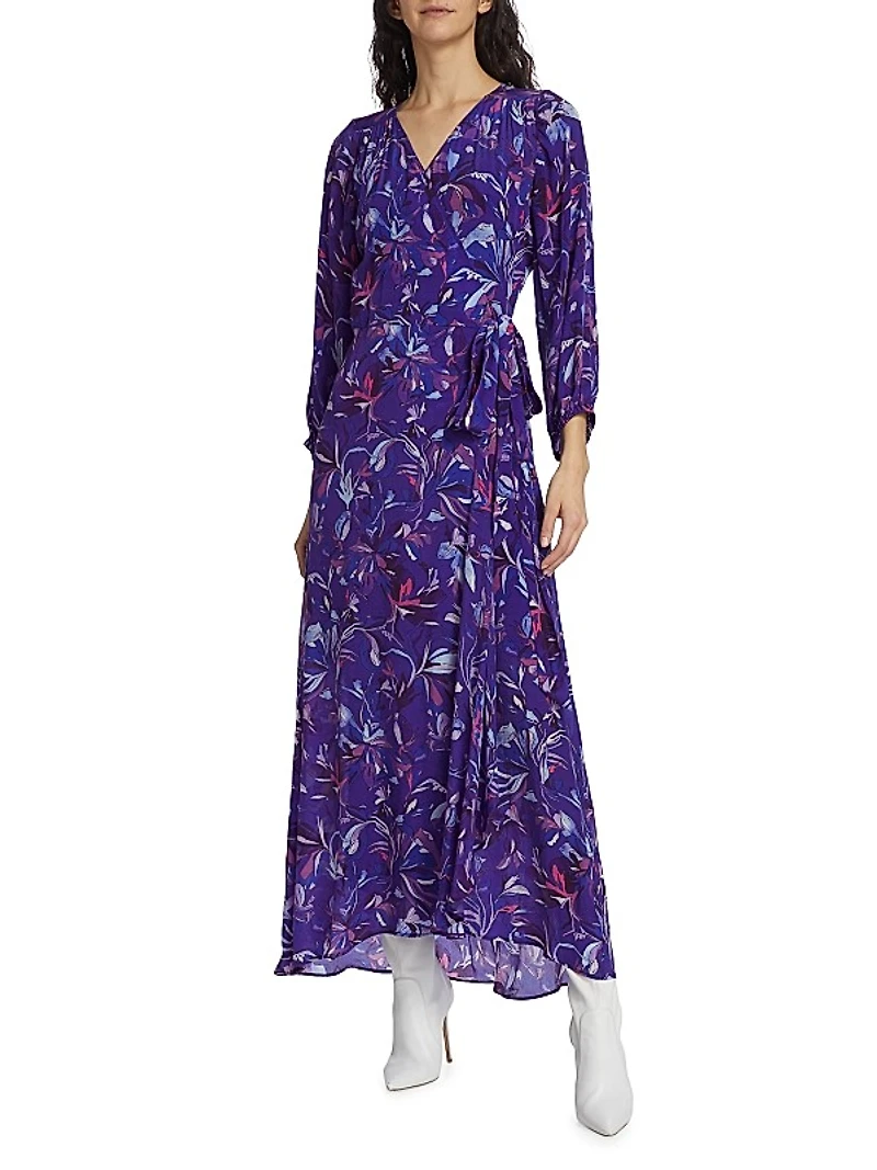 Carhue Denia Wrap-Front Maxi Dress