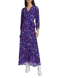 Carhue Denia Wrap-Front Maxi Dress