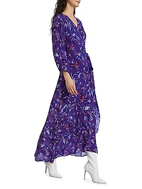 Carhue Denia Wrap-Front Maxi Dress