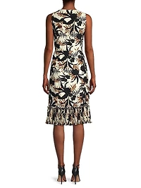 Suzy Hammered Satin Wrap Dress