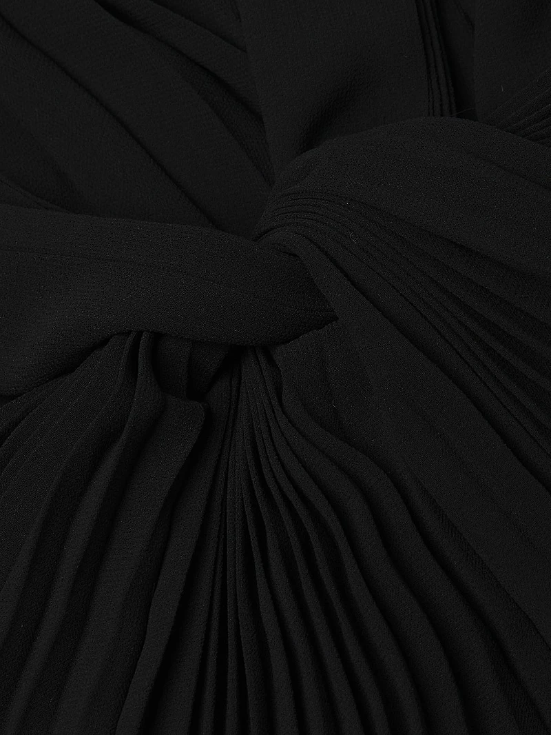 Tina Pleated Twisted Jumpsuit