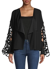 Gabrielle Embellished-Sleeve Jacket