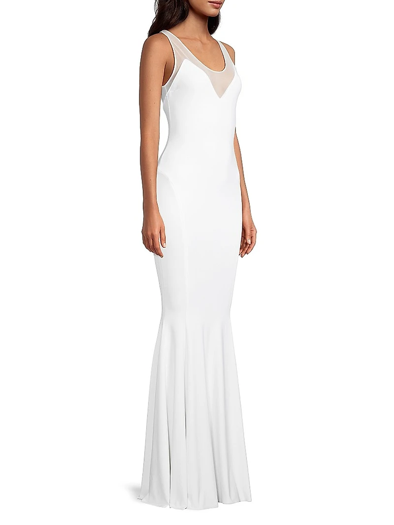 Racerback Fishtail Gown