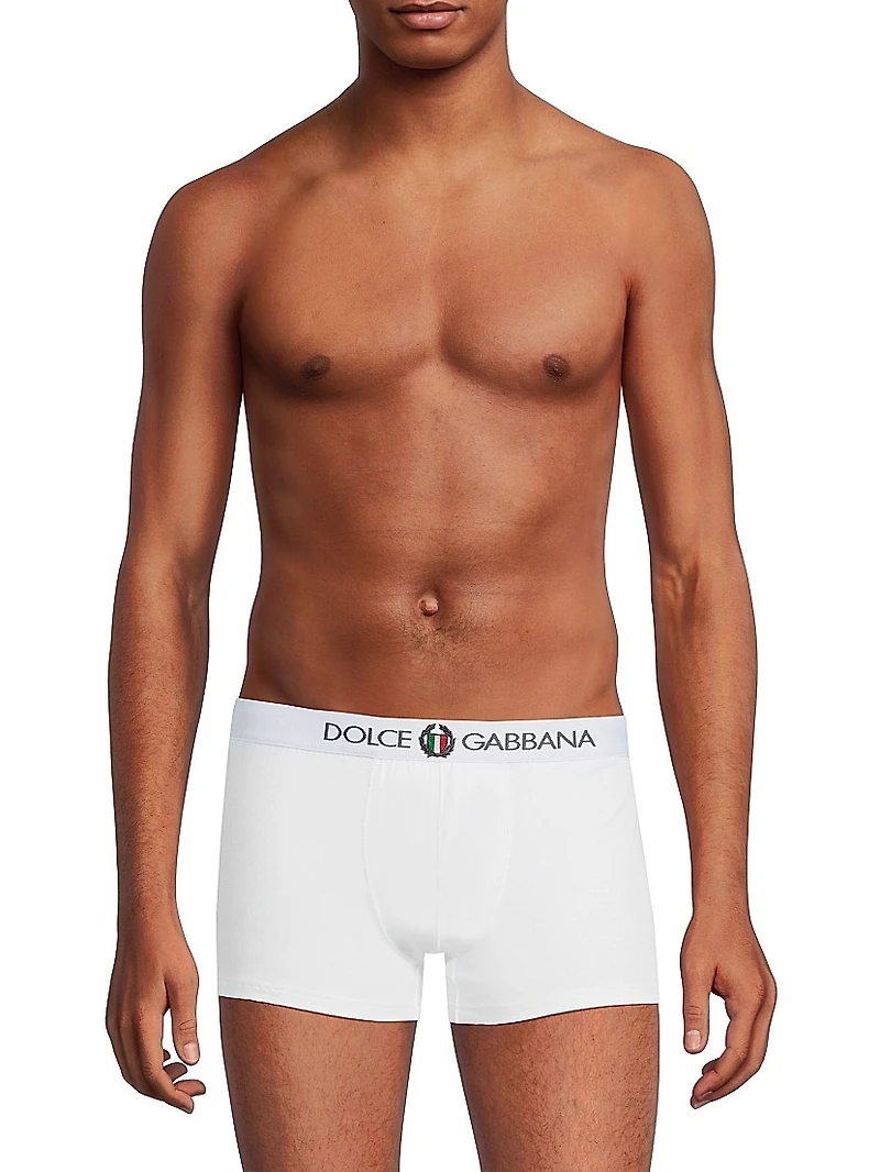 Logo Cotton Boxer Briefs