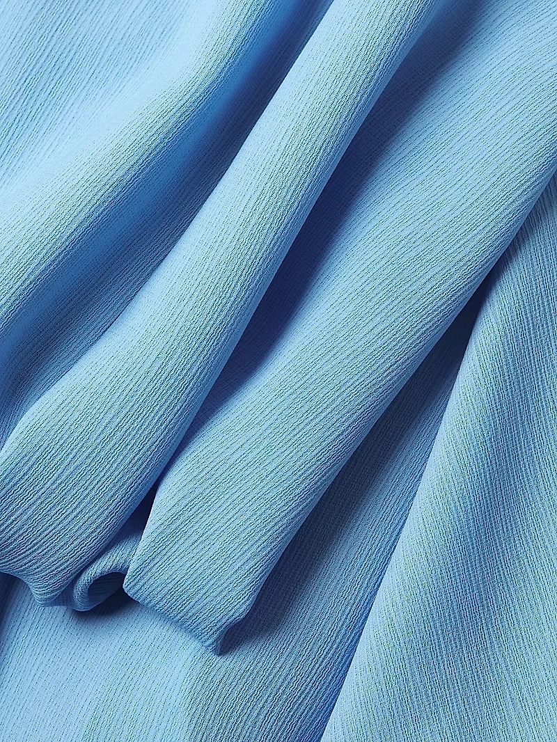 Scoopneck Crepe Midi-Dress