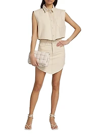 Ms. Hart Denim Miniskirt