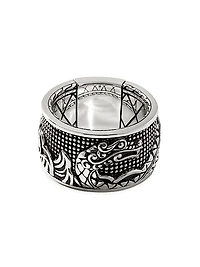 Indonesia Legends Naga Sterling Silver Band Ring