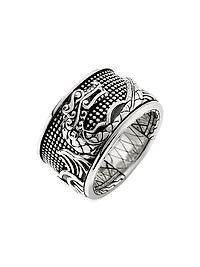 Indonesia Legends Naga Sterling Silver Band Ring
