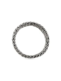 Indonesia Rata Chain Sterling Silver Band Ring