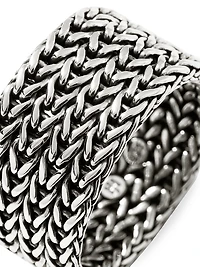 Indonesia Rata Chain Sterling Silver Band Ring