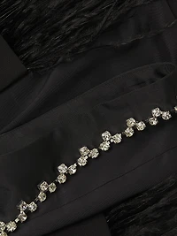 Georgie Feather-Embellished Midi-Dress