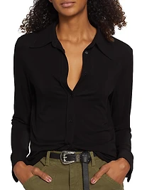 Celestine Button-Front Blouse