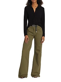 Celestine Button-Front Blouse