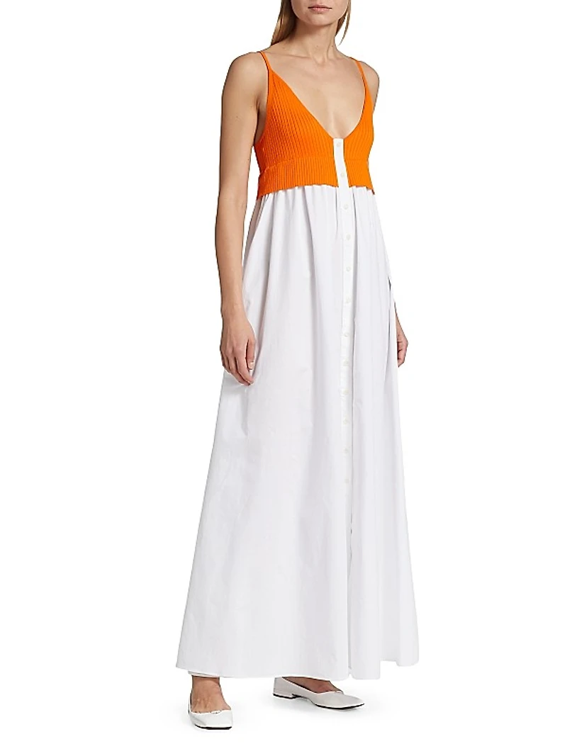 Mix Media Maxi Dress