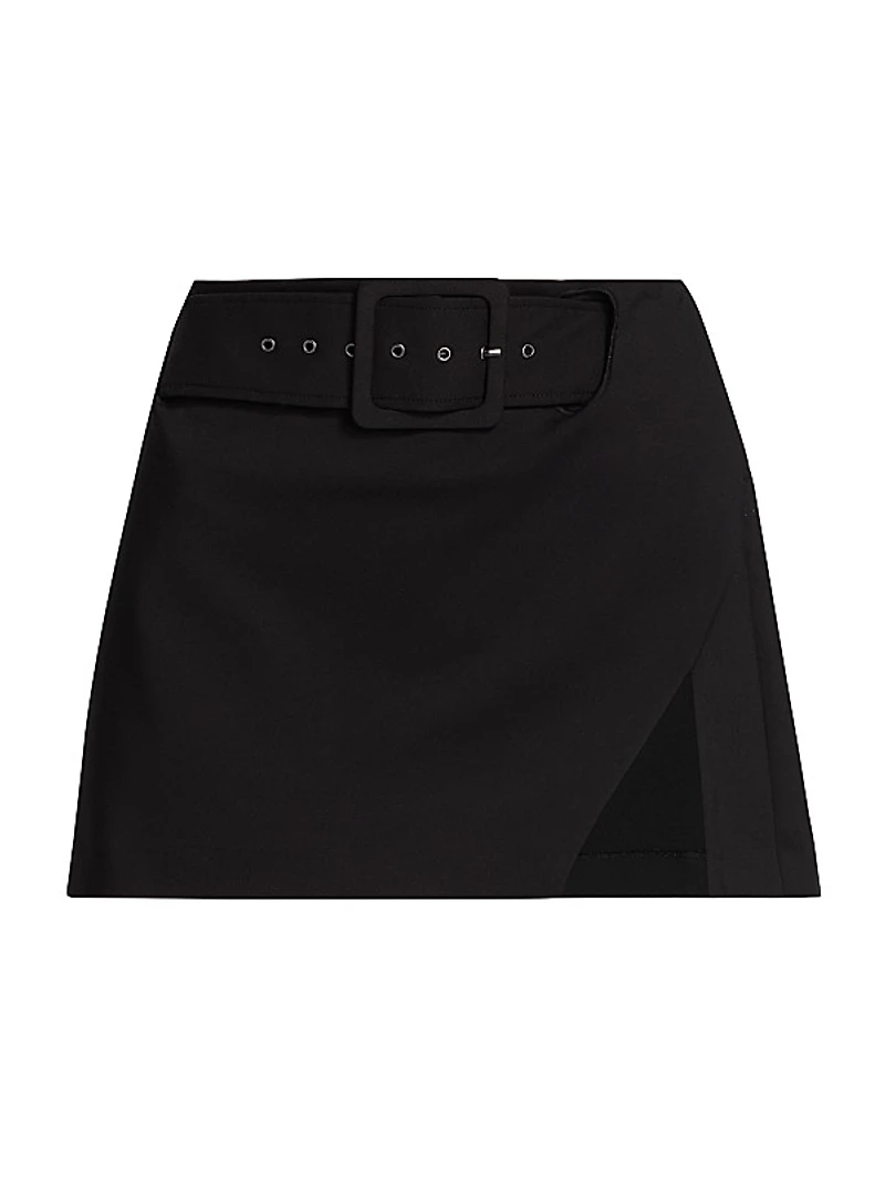 Jones Belted Micro Miniskirt