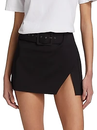 Jones Belted Micro Miniskirt