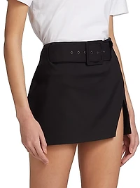 Jones Belted Micro Miniskirt