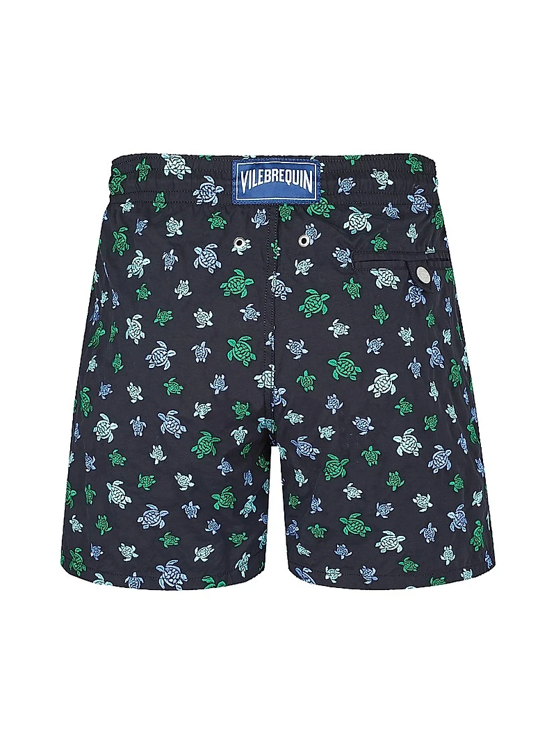 Micro Ronde Des Tortues Embroidered Swim Trunks