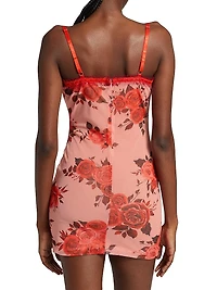 Floral Mesh Minidress