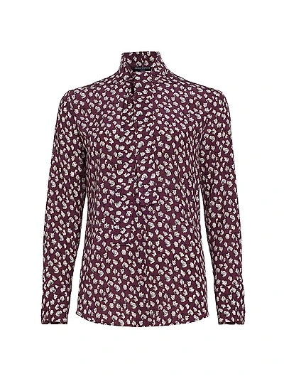 Floral Tie-Neck Blouse