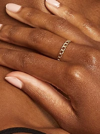 14K Yellow Gold 1956 Dainty Curb Link Ring