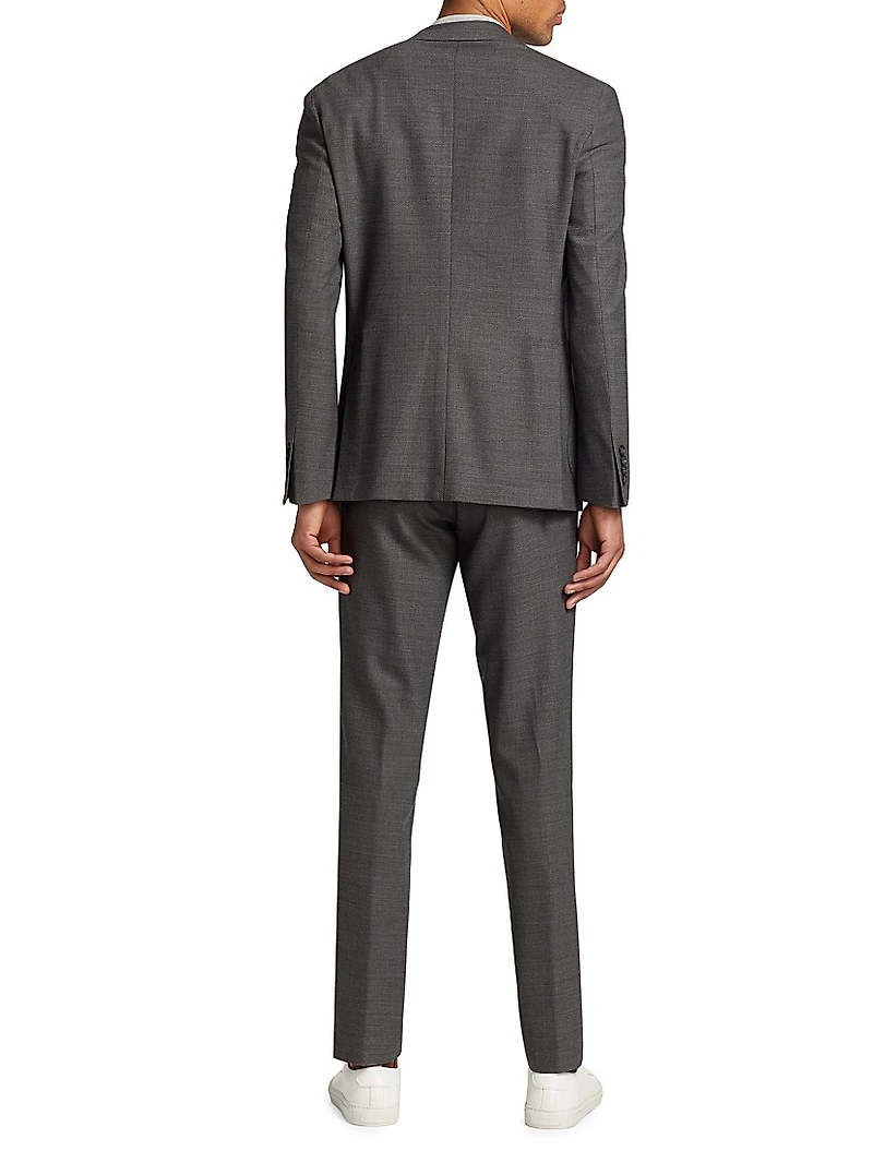 Slim-Fit Wool Single-Breasted Suit