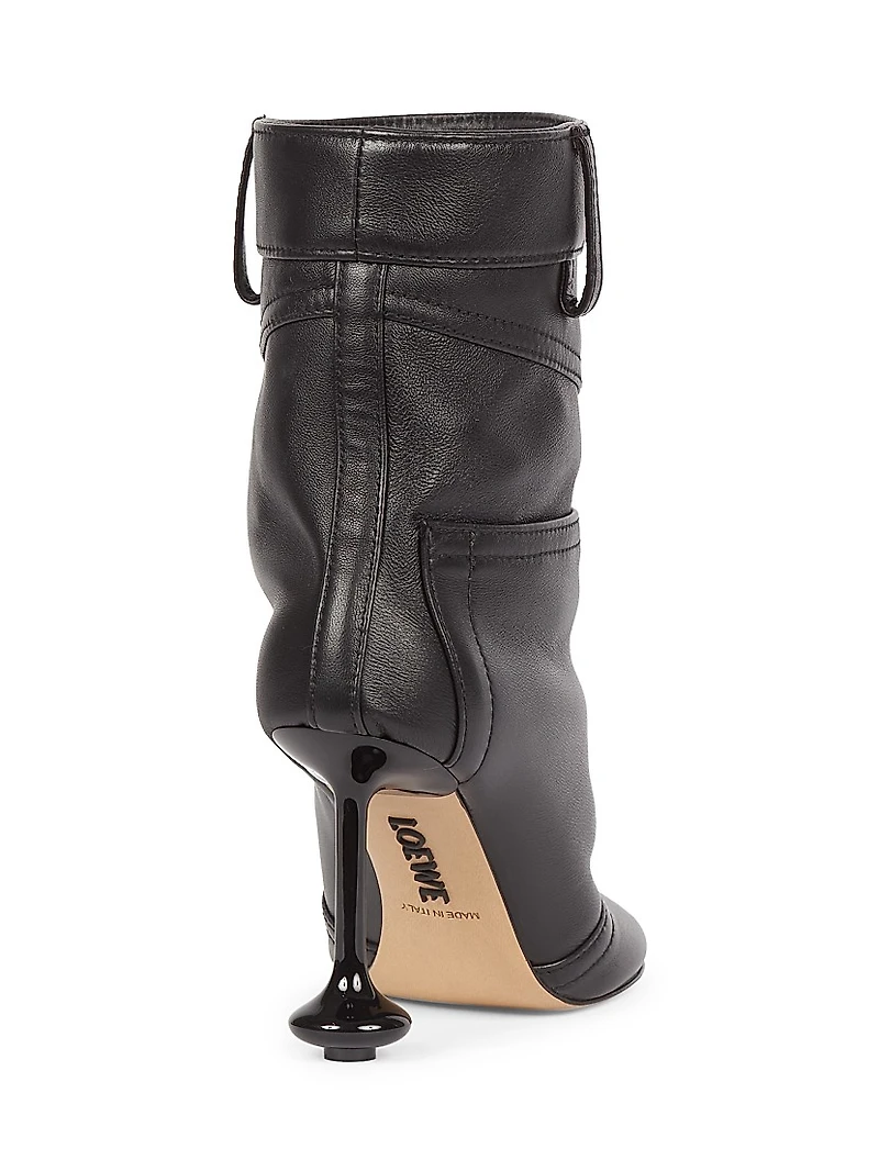 Toy Pants 90MM Leather Booties