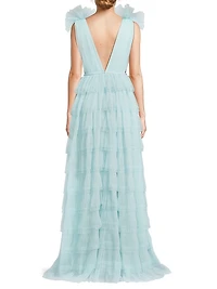 Sabrina Tulle Plunge Gown
