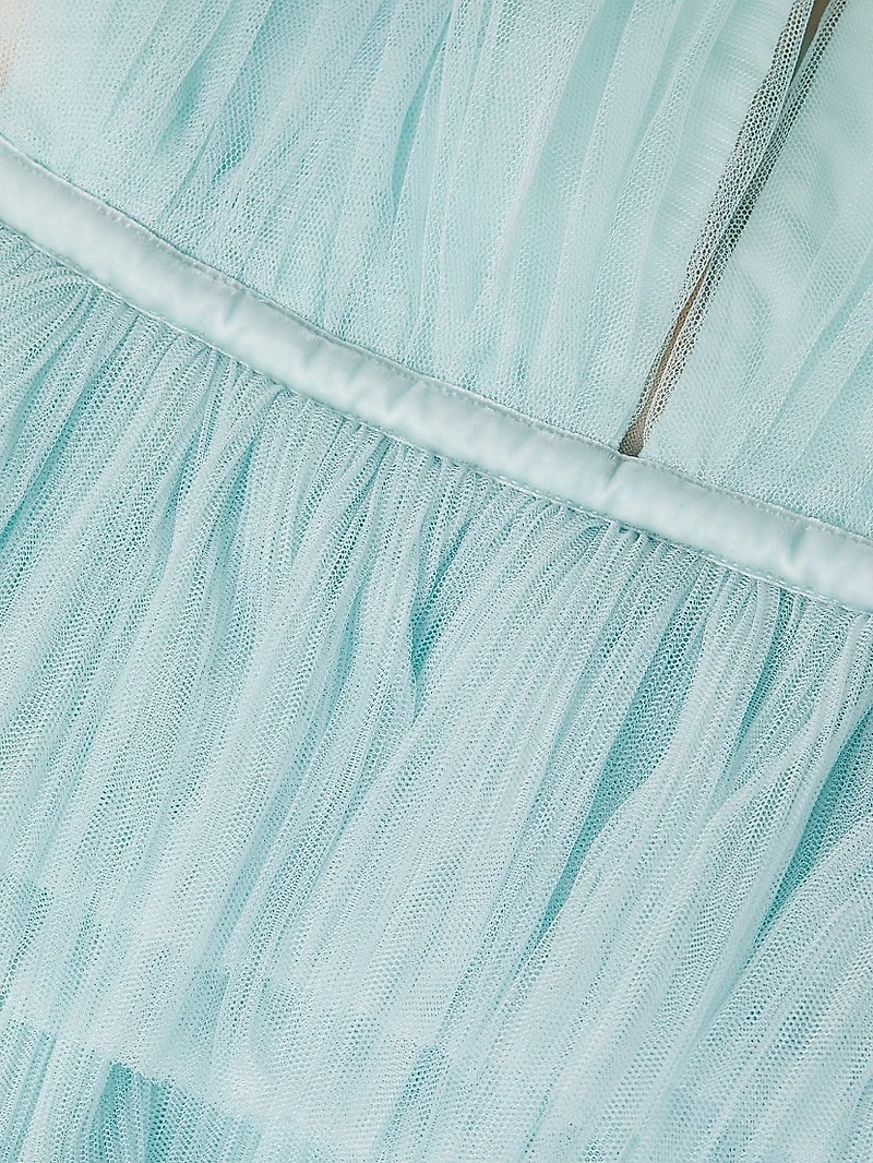 Sabrina Tulle Plunge Gown