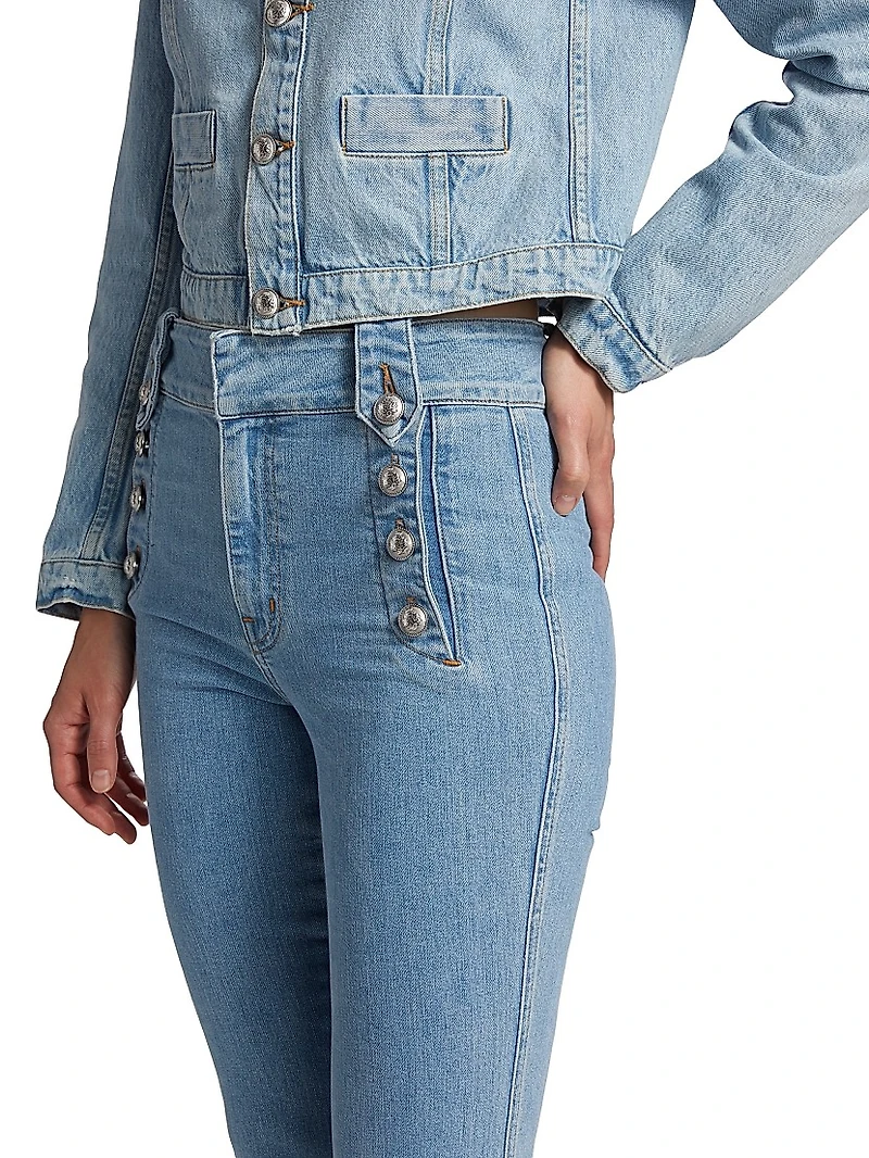 Robertson High-Rise Stretch Flare Sailor Jeans