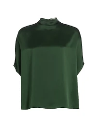 Doubleface Satin Cape Tee