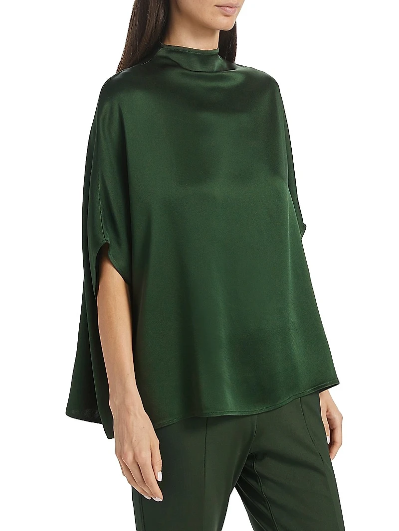 Doubleface Satin Cape Tee