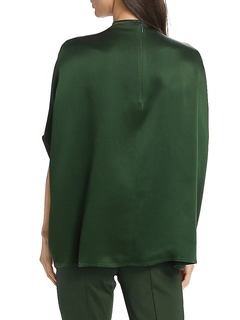 Doubleface Satin Cape Tee